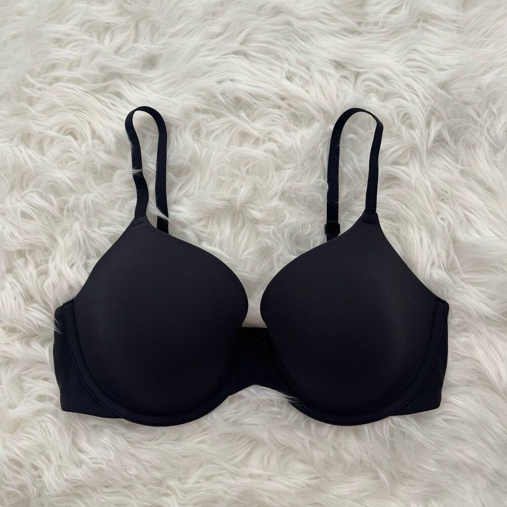 Skims Fits Everybody T-shirt Bra Onyx Size 34D